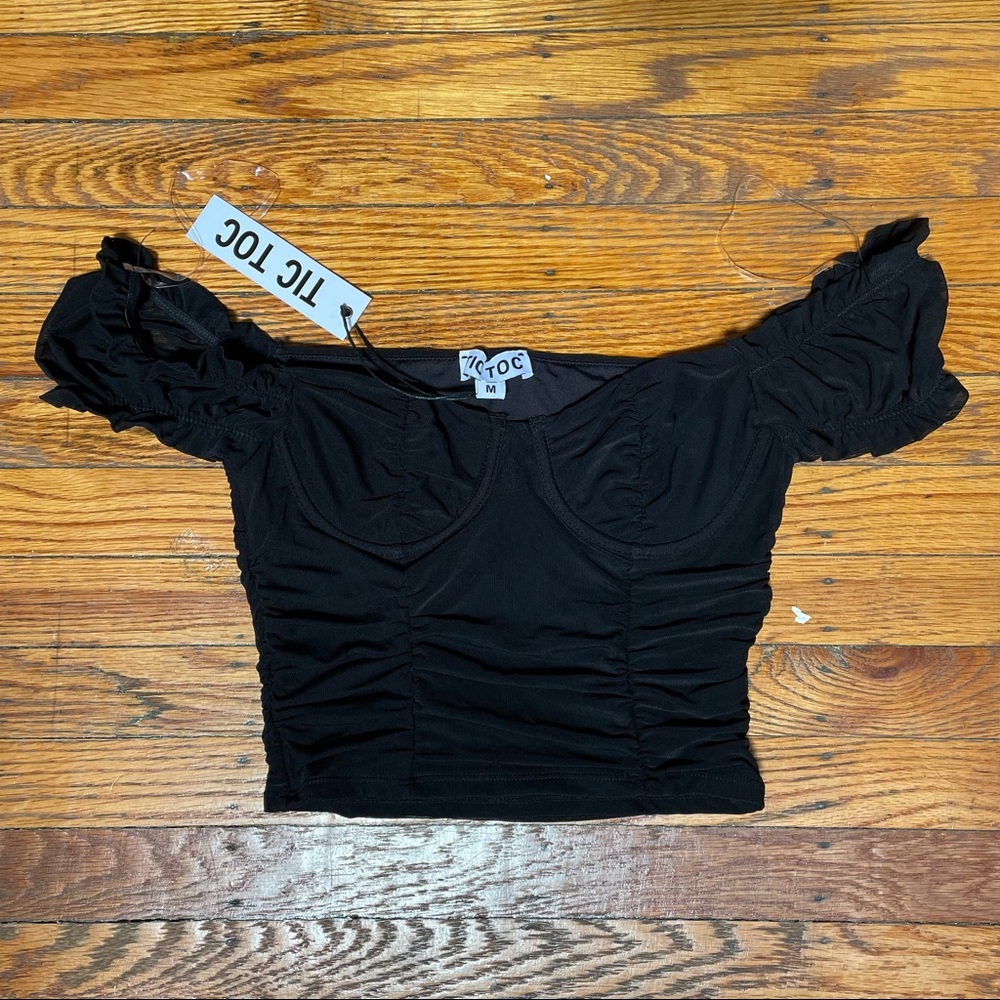 BLACK Corset Top NWT